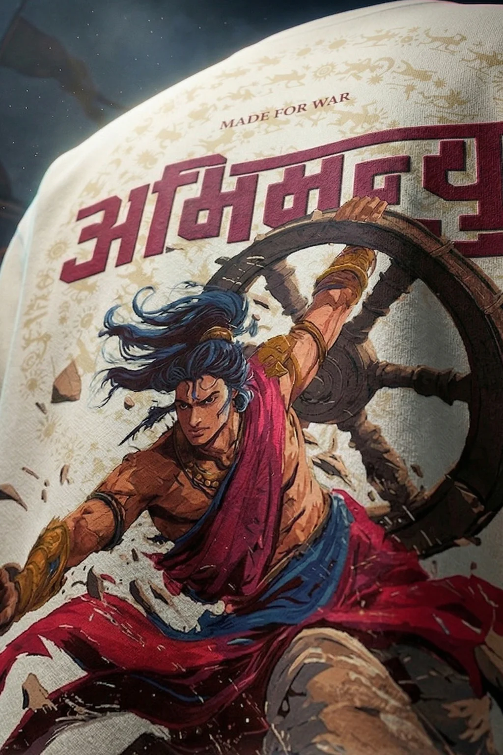 अभिमन्यु Swanwhite Printed Exclusive T-shirt Epic Collection - Image 3