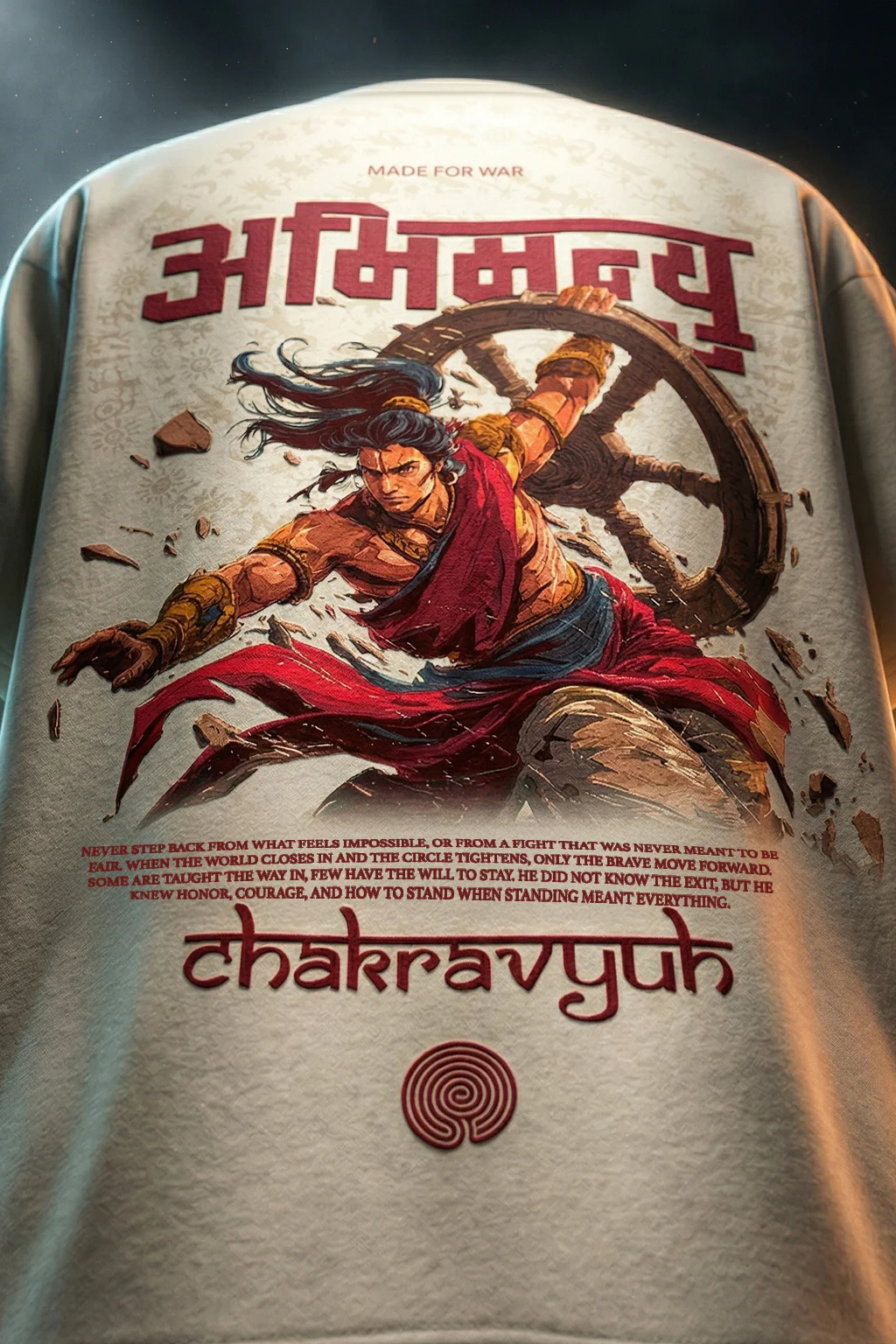 अभिमन्यु Swanwhite Printed Exclusive T-shirt Epic Collection - Image 5