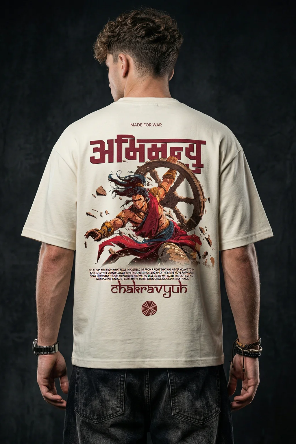अभिमन्यु Swanwhite Printed Exclusive T-shirt Epic Collection - Image 7