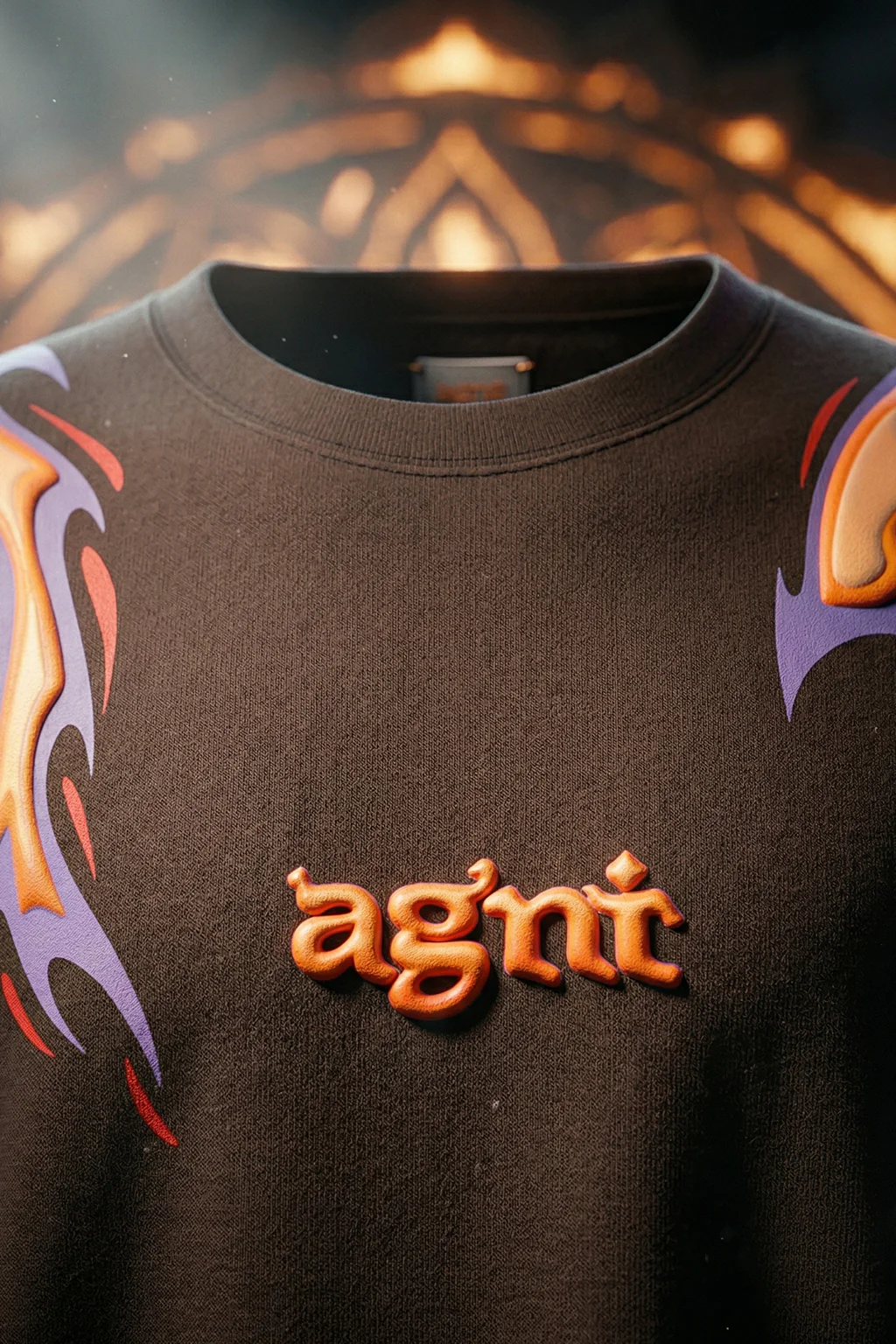 अग्नि Brown Puff Printed Exclusive T-shirt Epic Collection - Image 3