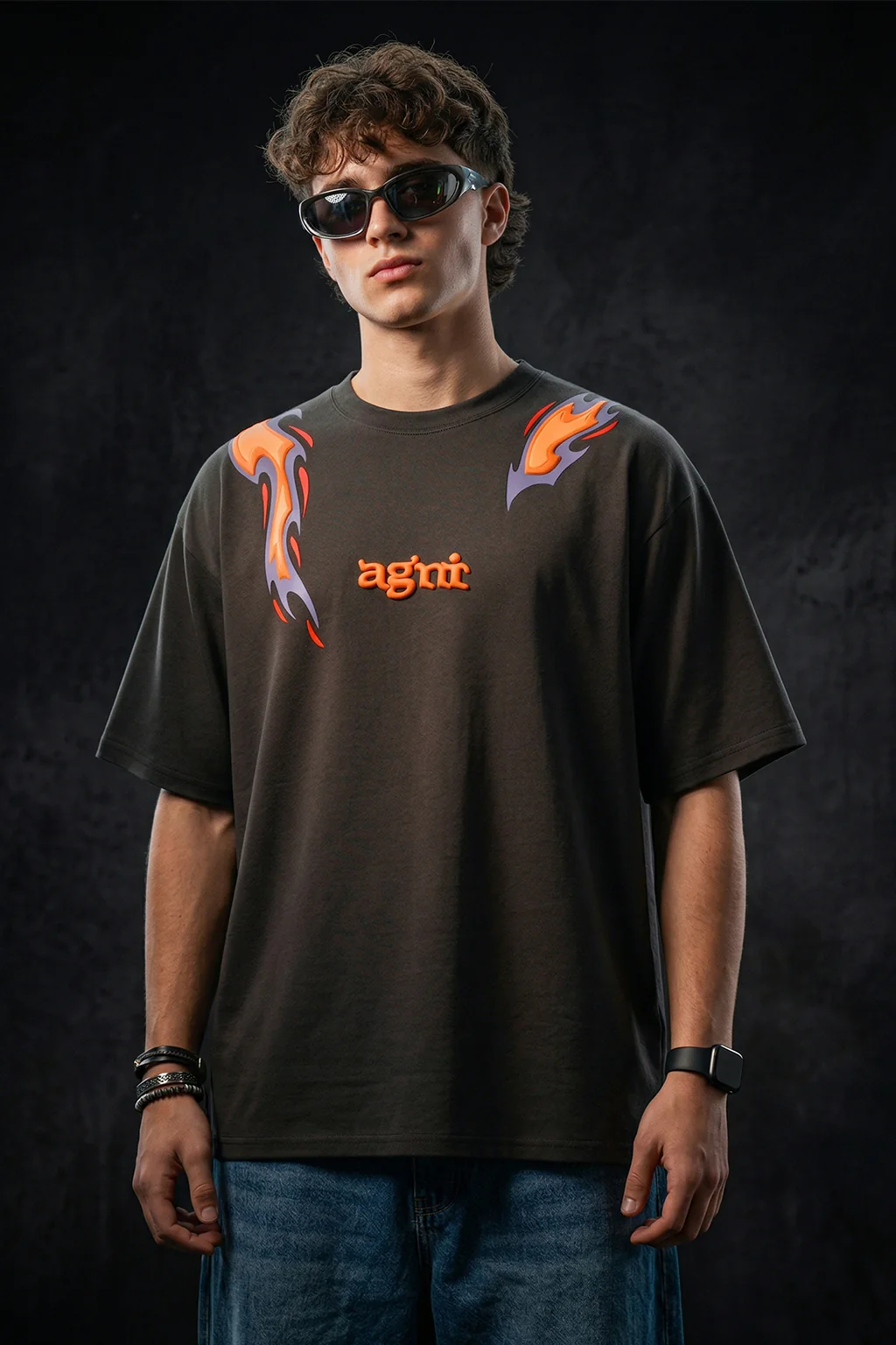 अग्नि Brown Puff Printed Exclusive T-shirt Epic Collection - Image 8