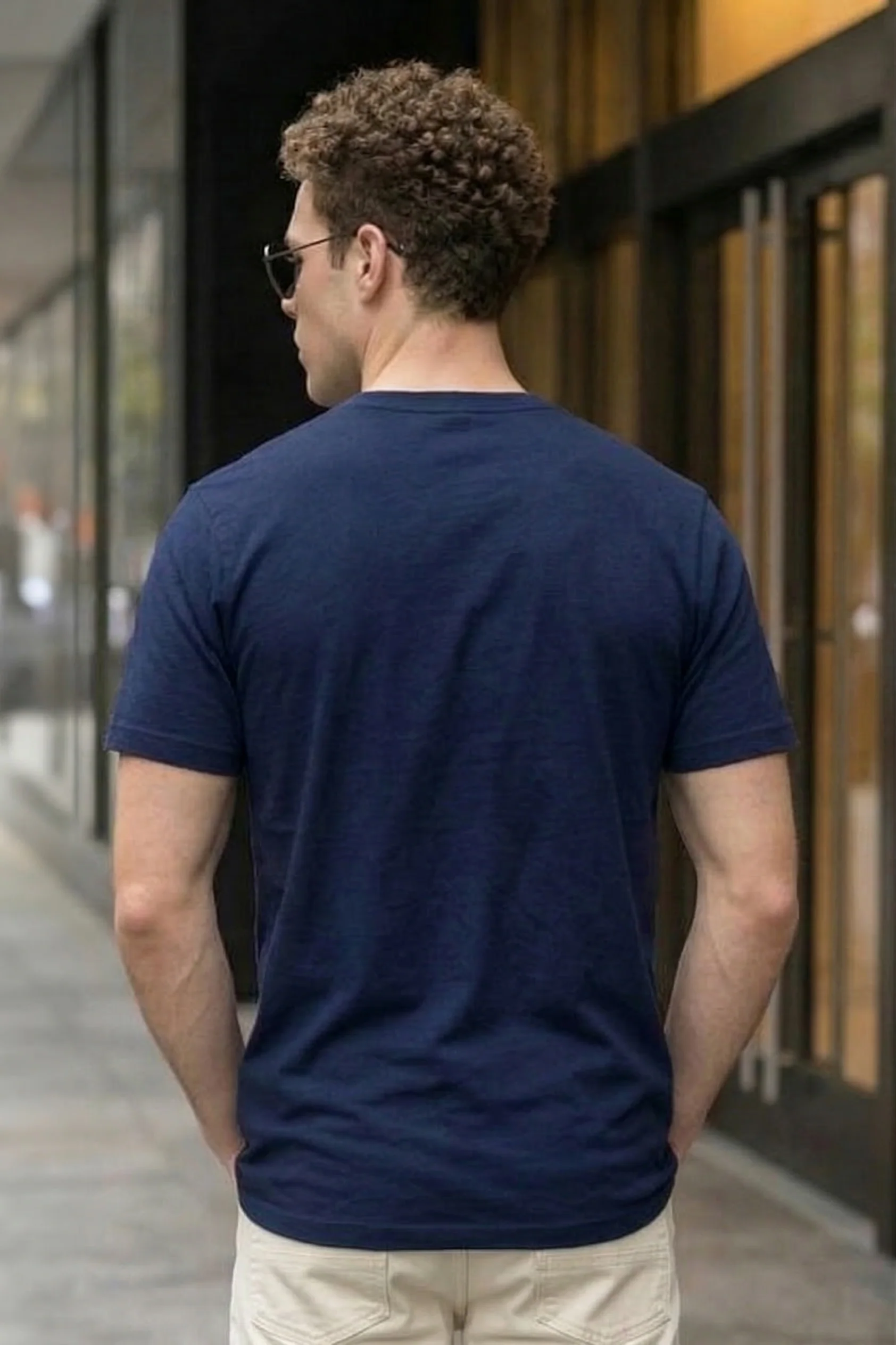 Always Believe Navy Regular Fit Printed T-shirt - Image 3