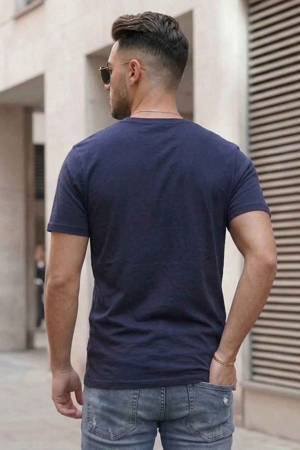 Arizona Navy Regular Fit Printed T-shirt - Image 4