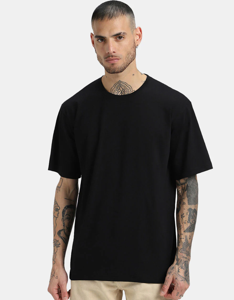 AWFUL Black Back Puff Printed Oversized T-shirt - Image 5