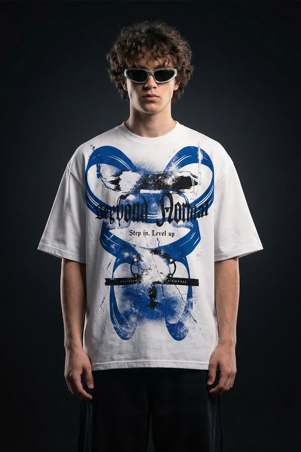 Beyond Normal White Printed Exclusive T-shirt - Image 3