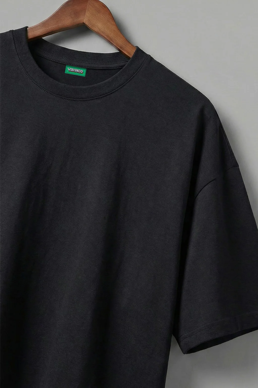 Black Plain Plus Size T-shirt - Image 3