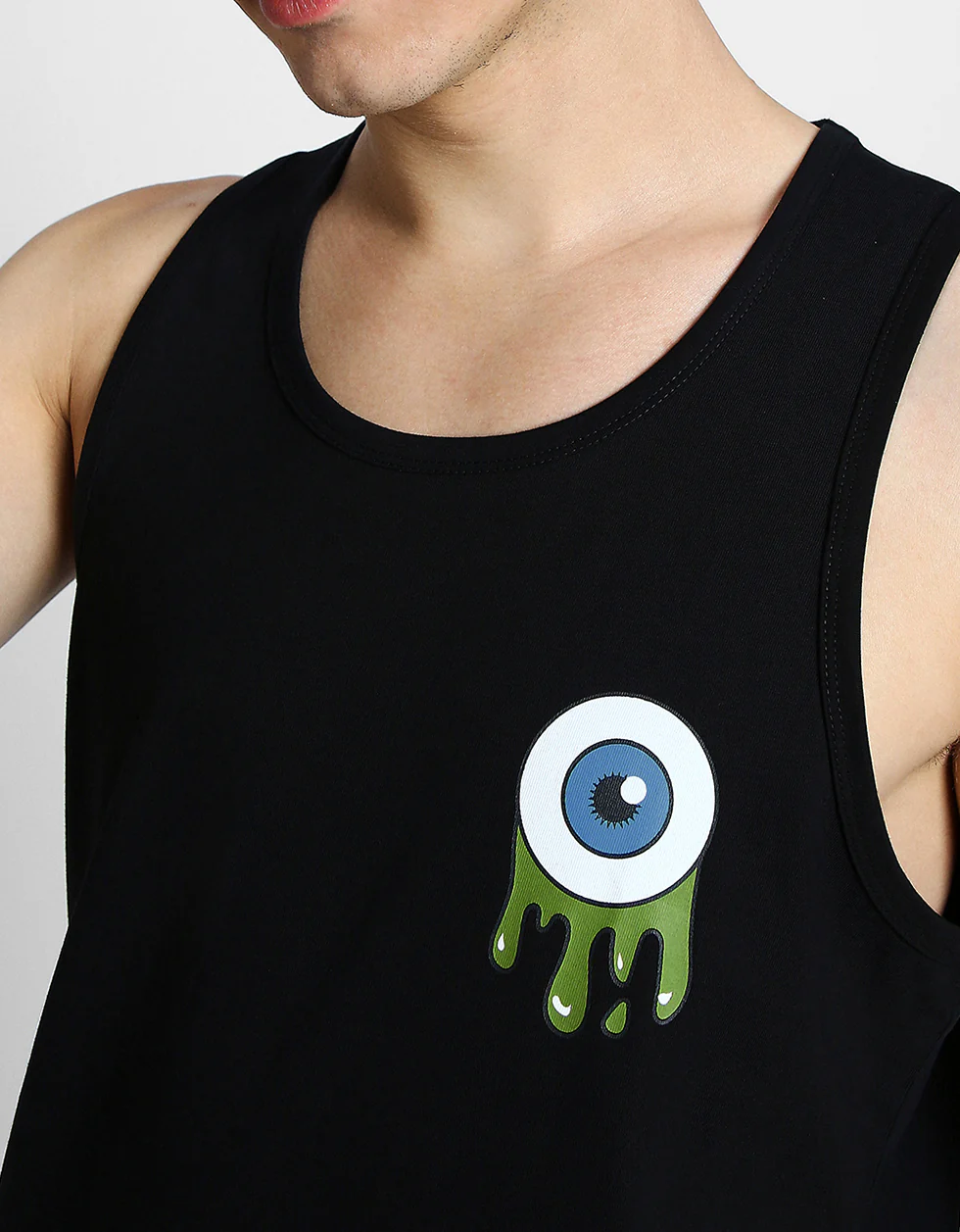Black Eye Printed Gym Vest - Image 3