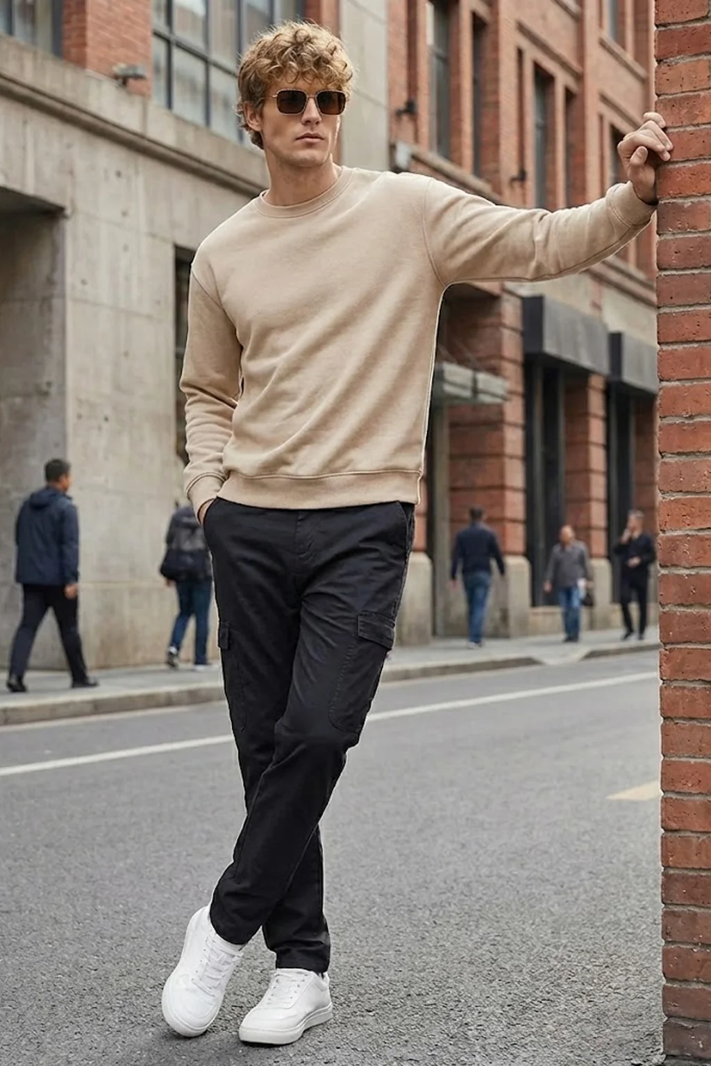 Black Pure Woven Narrow Fit 5 Pocket Exclusive Cargo - Image 4