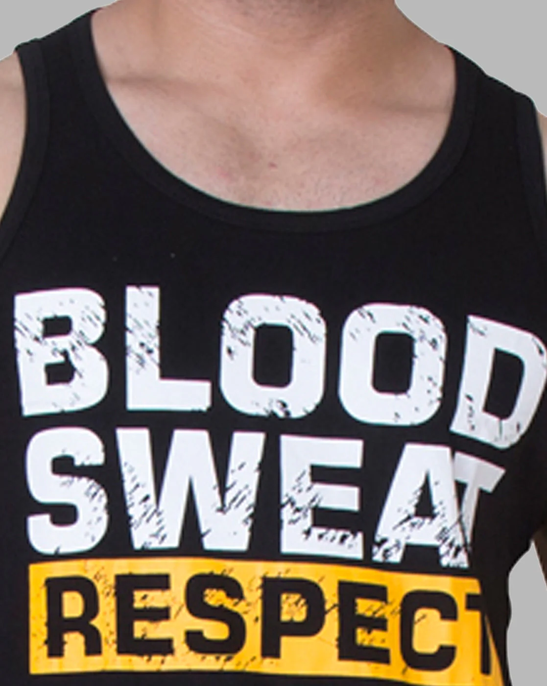 Black Sleeveless Vest with Motivational Print - Image 5