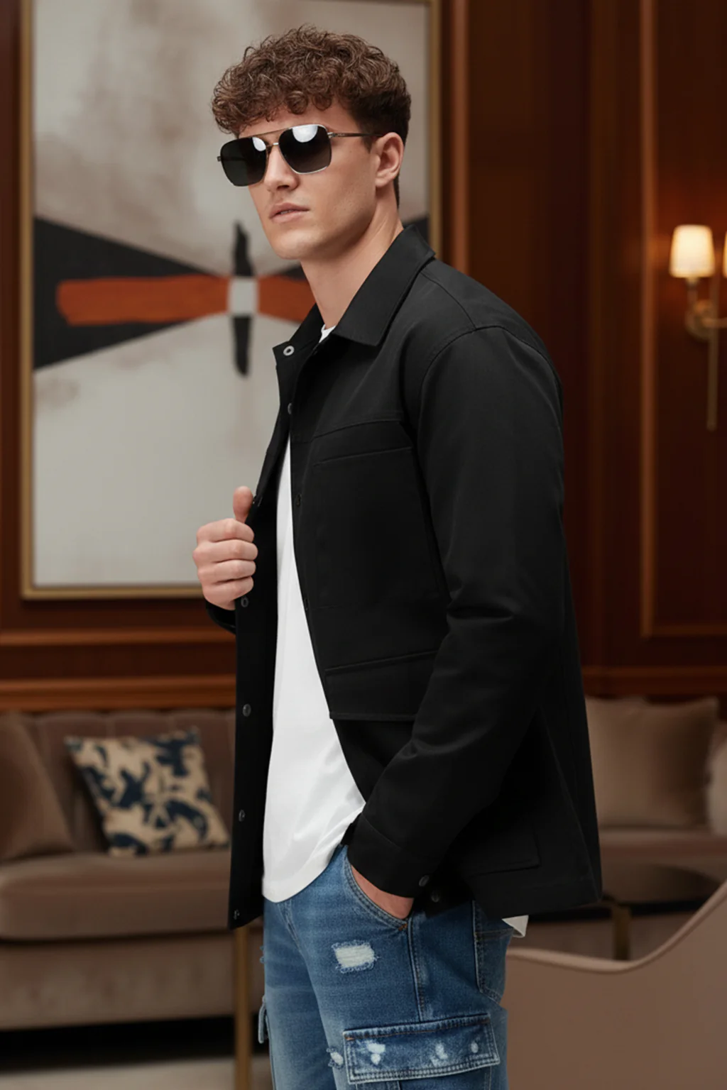 Veirdo Exclusive Black Premium Button Detail Exclusive Shacket - Image 6