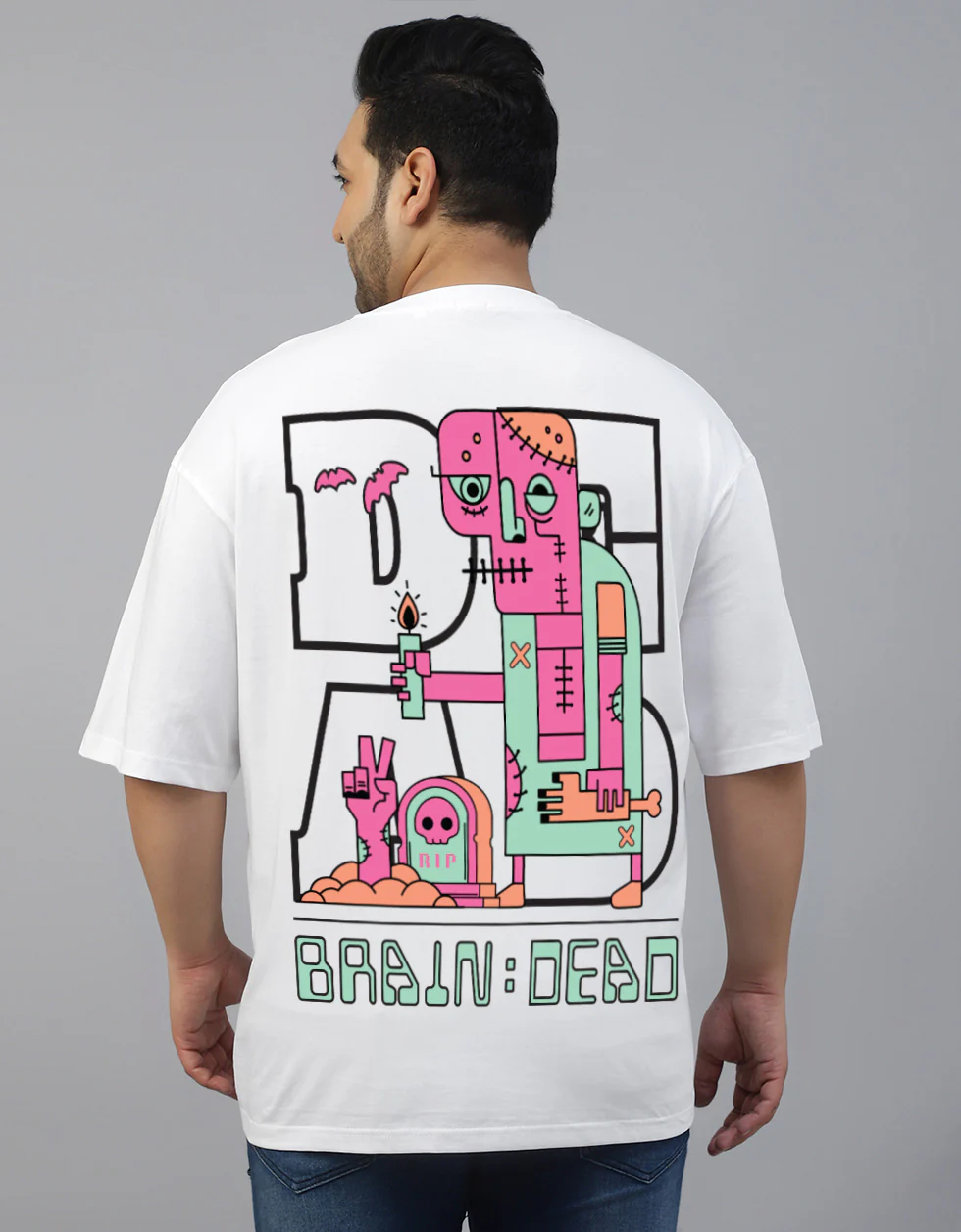 Brain Dead Graphic Printed Plus Size T-shirt - Image 2