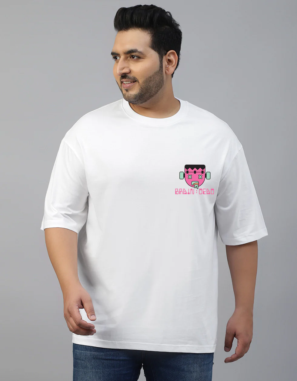 Brain Dead Graphic Printed Plus Size T-shirt - Image 3