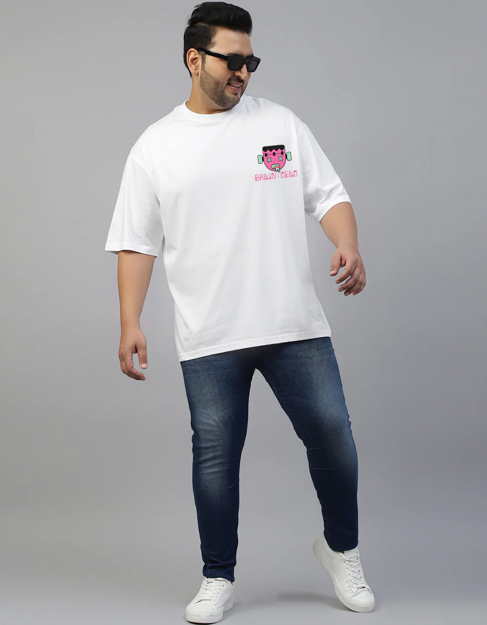 Brain Dead Graphic Printed Plus Size T-shirt - Image 4