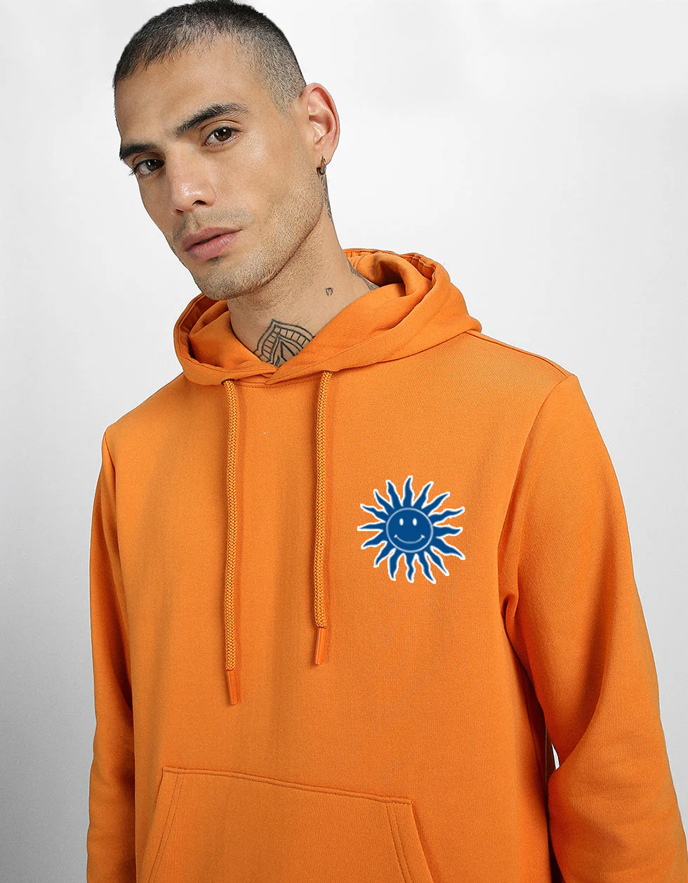 Brandy Bliss: Chic Orange Sun Regular Fit Hoodie - Image 5