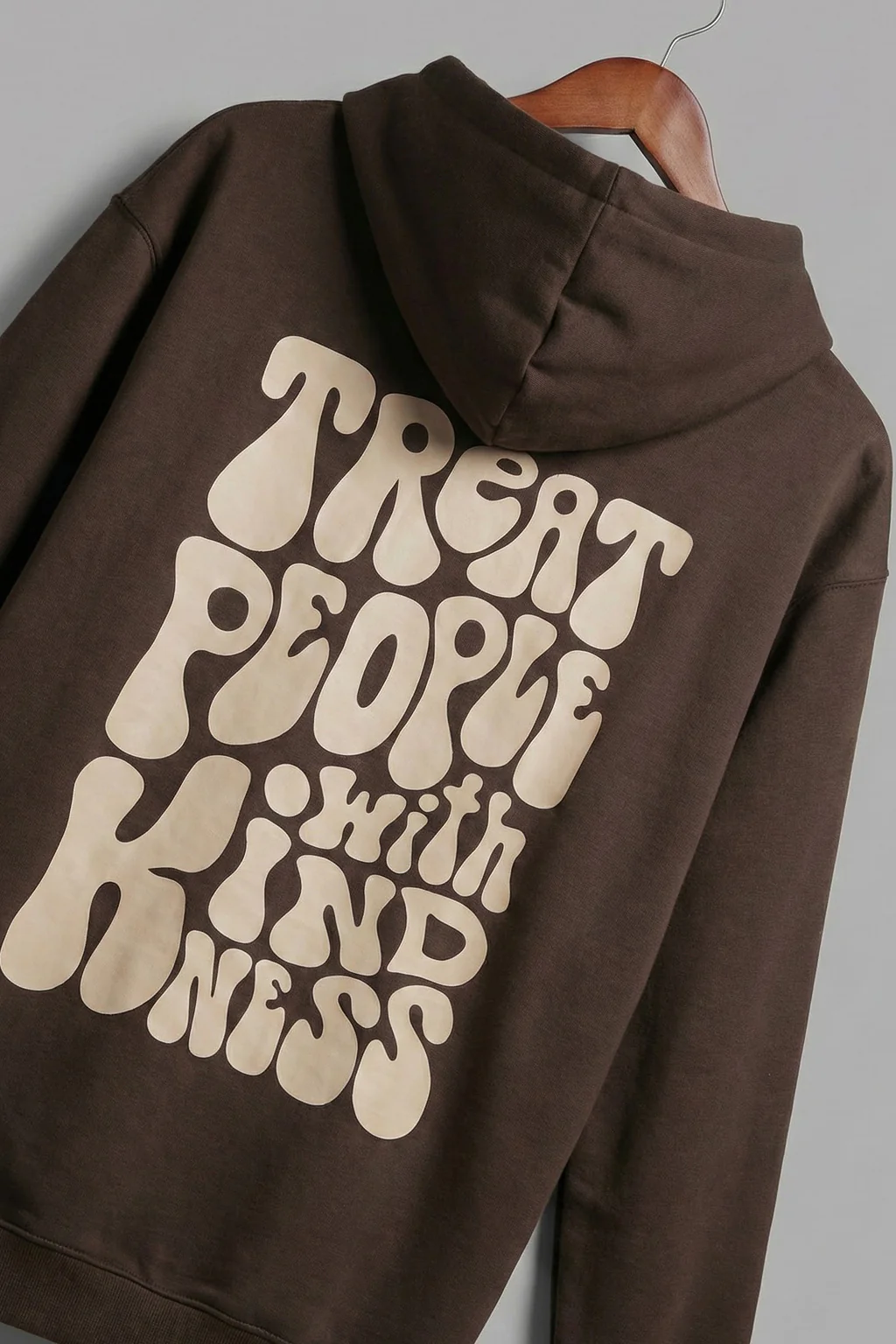 Brandy Bliss: Chic Brown Sun Men's Regular Fit Hoodie - Image 3