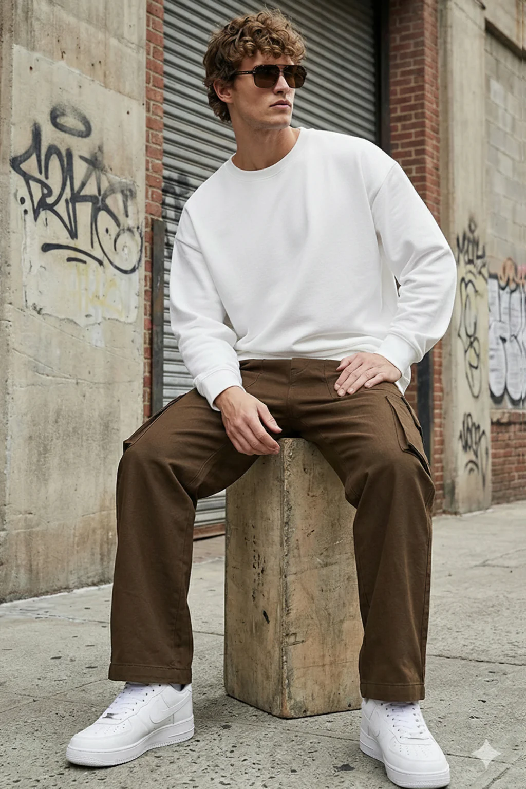 Brown Bellow Pocket Woven Exclusive Cargo Pant - Image 4