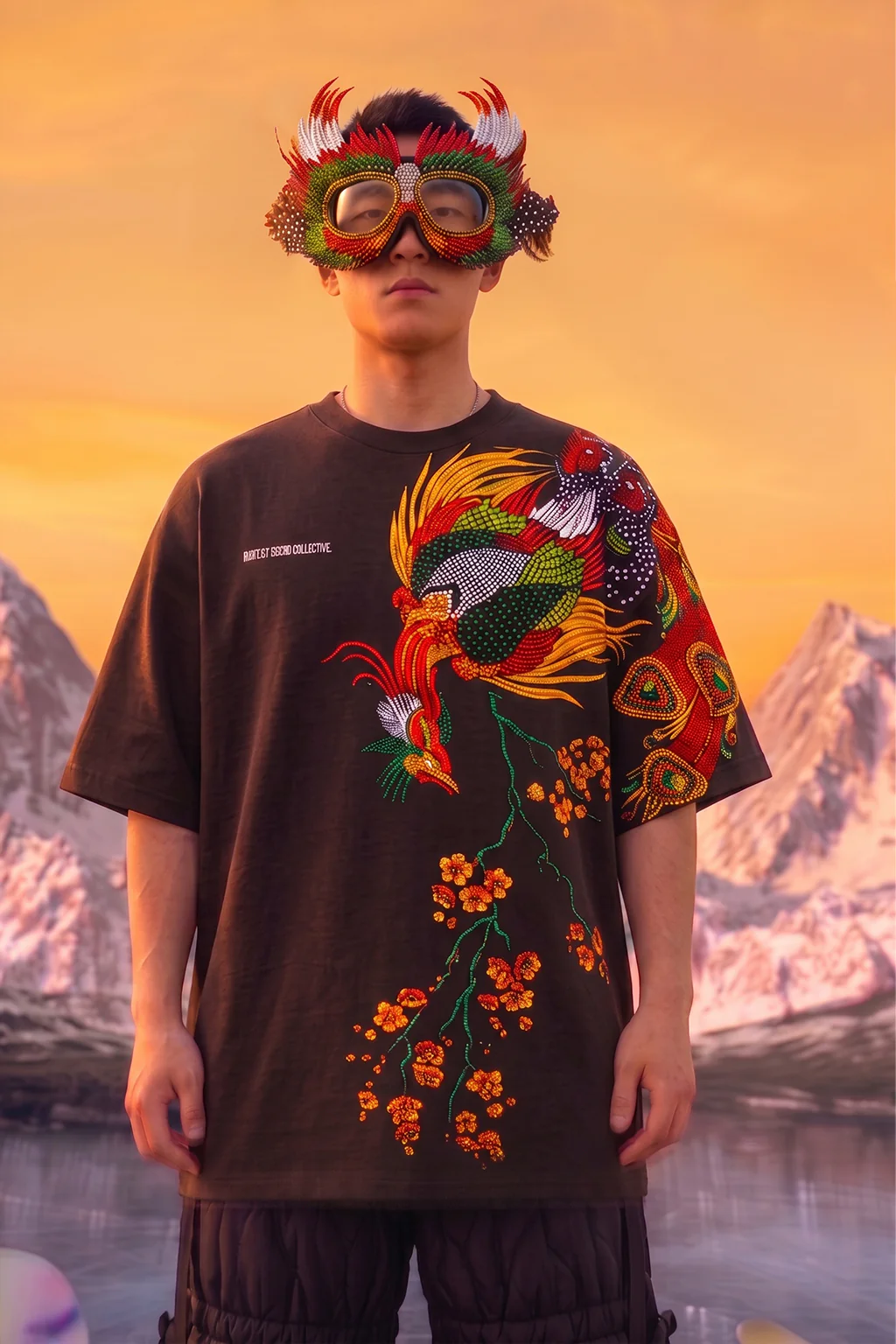 Burn Break Brown Front Printed Exclusive T-shirt Supreme Edition