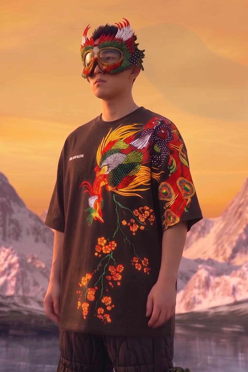 Burn Break Brown Front Printed Exclusive T-shirt Supreme Edition - Image 2