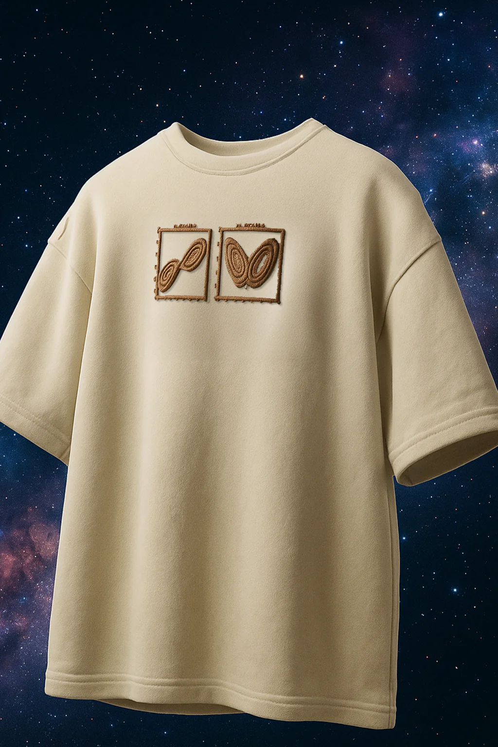 Butterfly Swanwhite Oversized Puff Printed Exclusive T-shirt - Image 2
