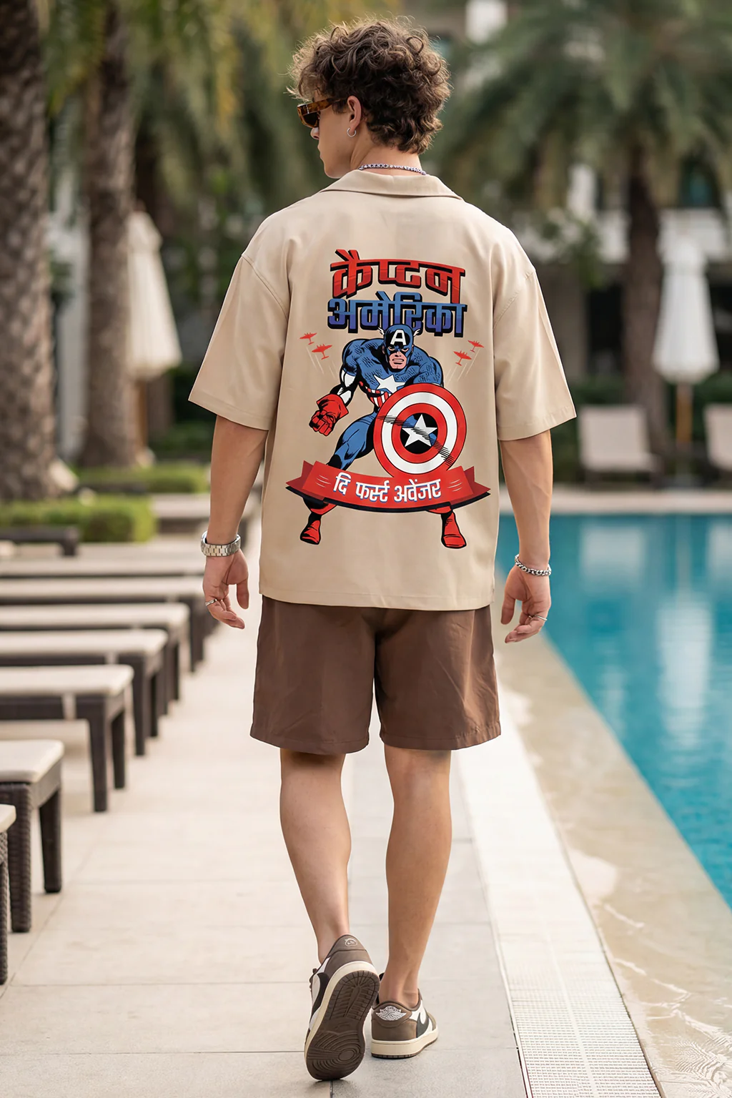 Captain America Swanwhite Oversized Printed Exclusive Shirt - Image 5
