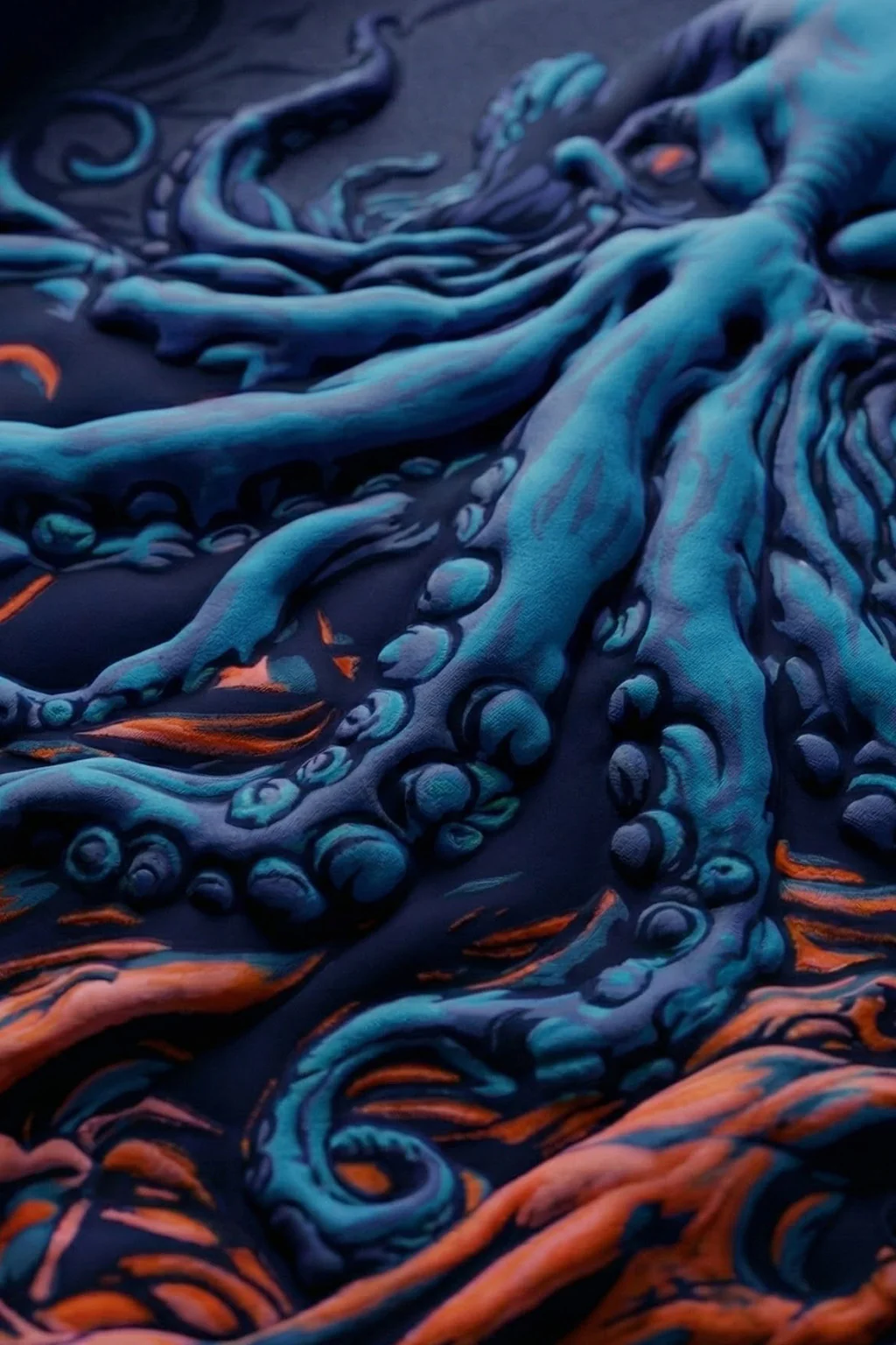 Chaos Future Dusk Oversized Puff Printed Exclusive Hoodie - Image 6