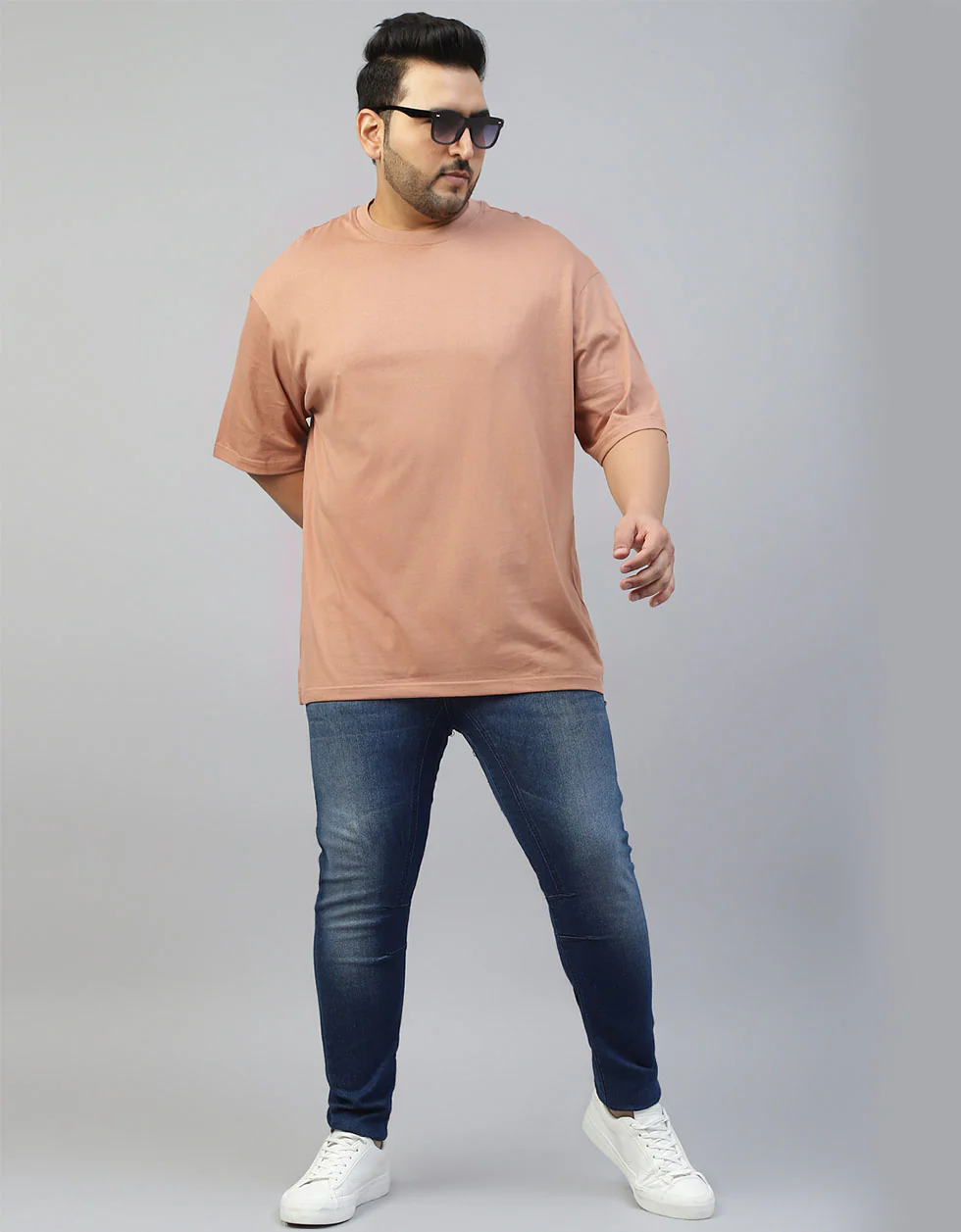Cork Plain Plus Size T-shirt - Image 4