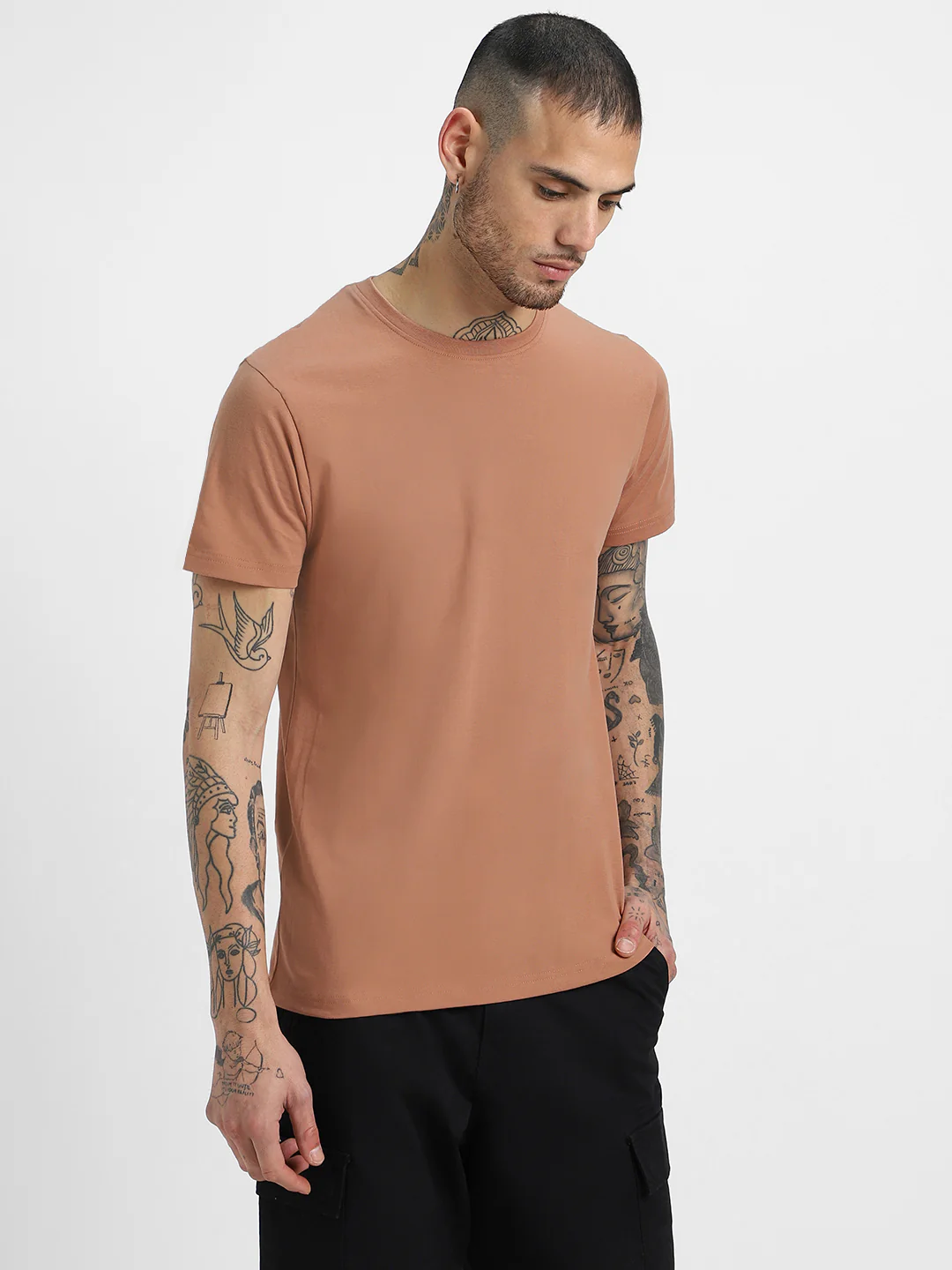 Cork Plain Regular Fit T-shirt - Image 4