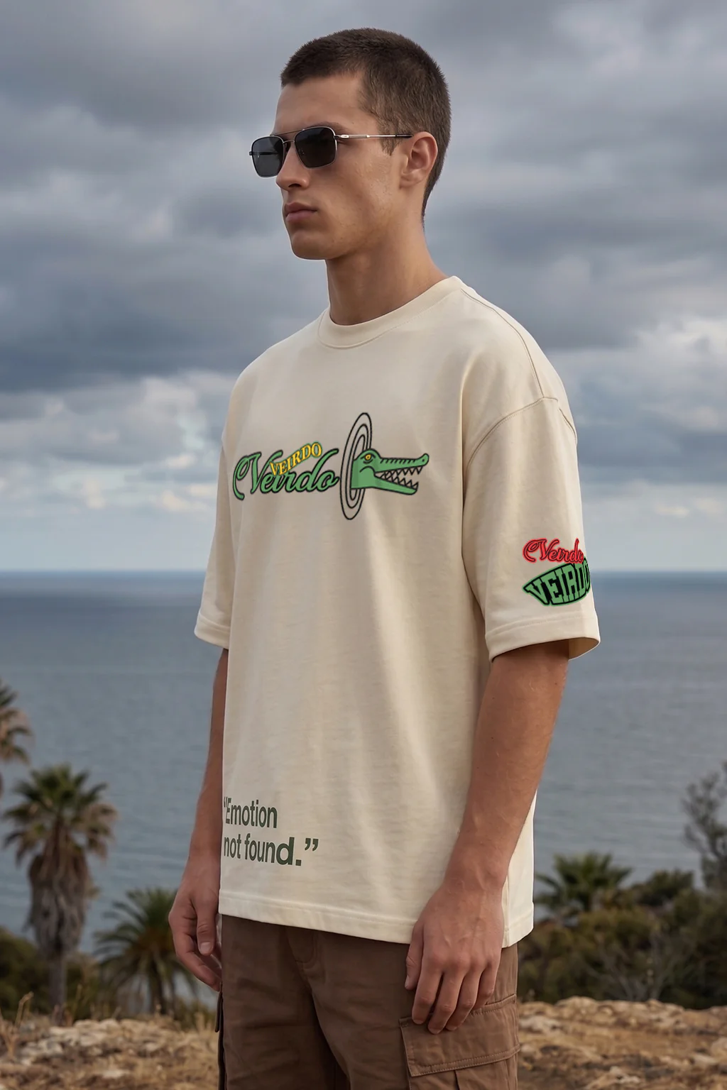 Crocodilian Swanwhite Oversized Printed Exclusive T-shirt - Image 2