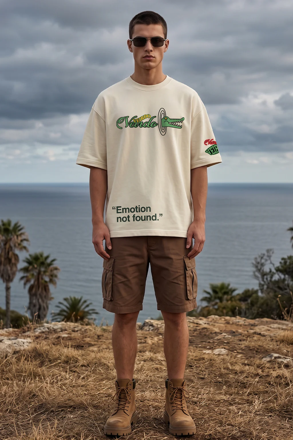 Crocodilian Swanwhite Oversized Printed Exclusive T-shirt - Image 4