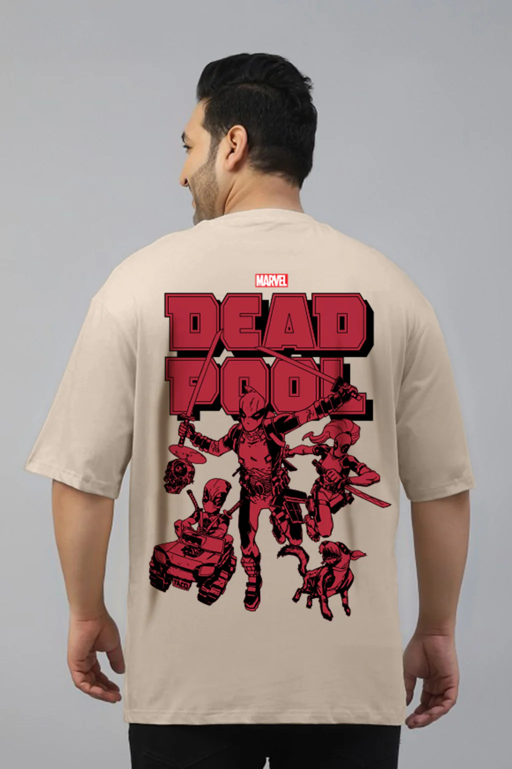 Dead Pool Swanwhite Graphic Printed Plus Size T-shirt - Image 2