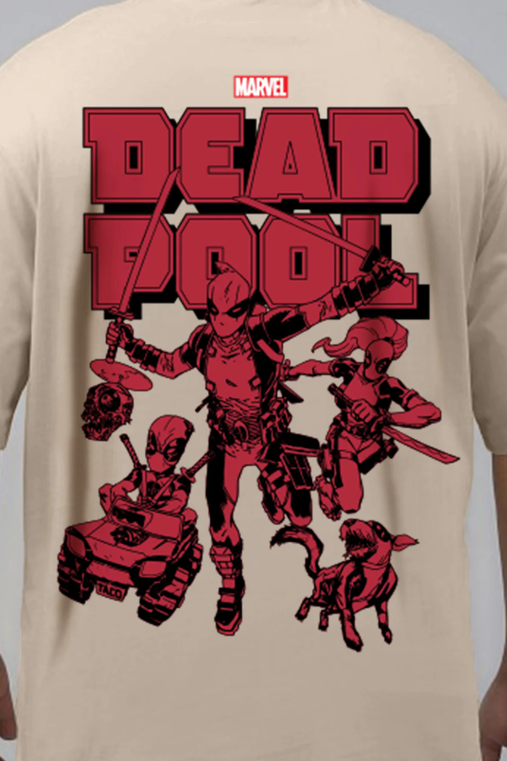Dead Pool Swanwhite Graphic Printed Plus Size T-shirt - Image 4