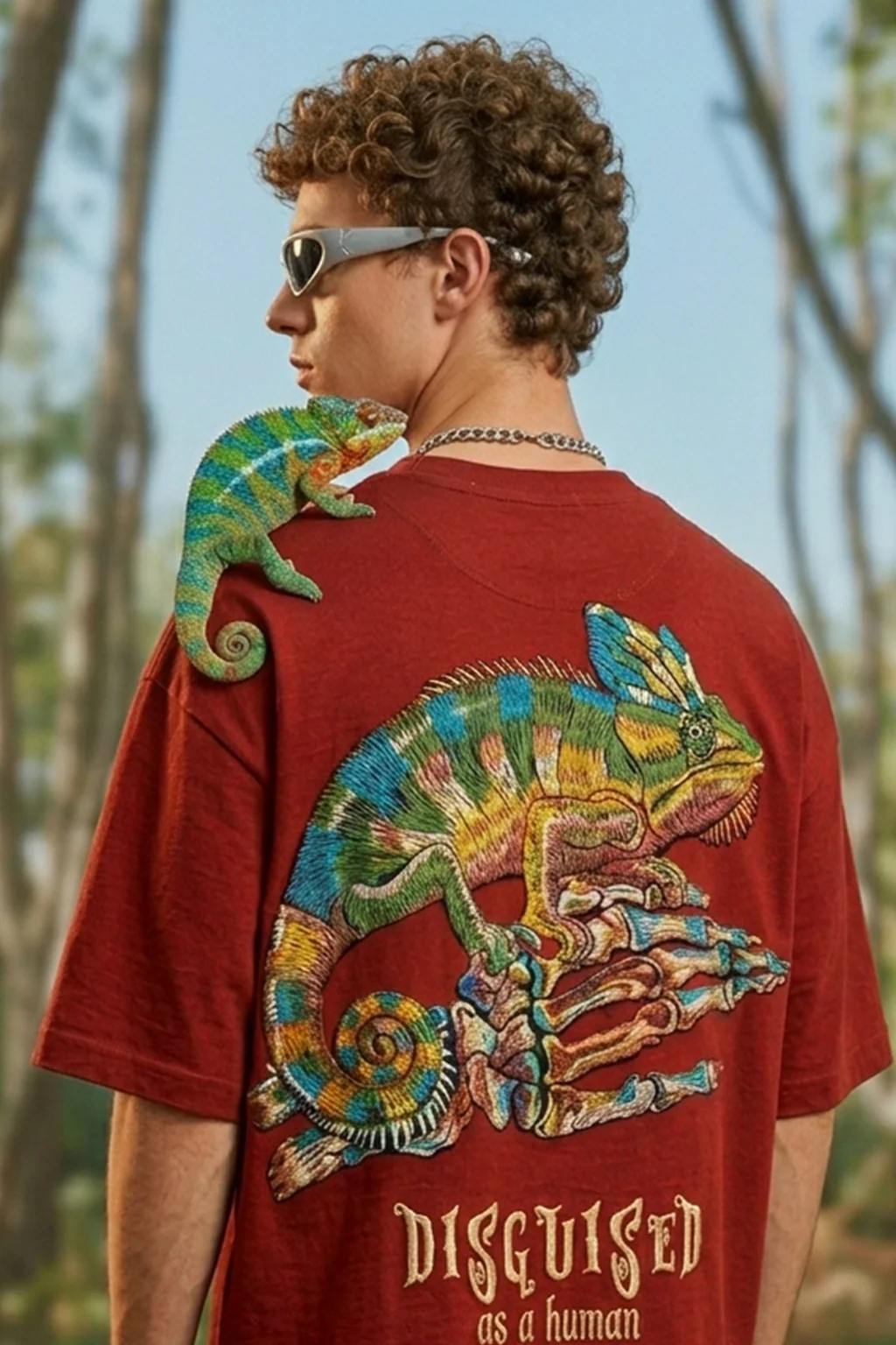 Disguised Red 3D Puff Print Exclusive T-shirt Supreme Edition - Image 3