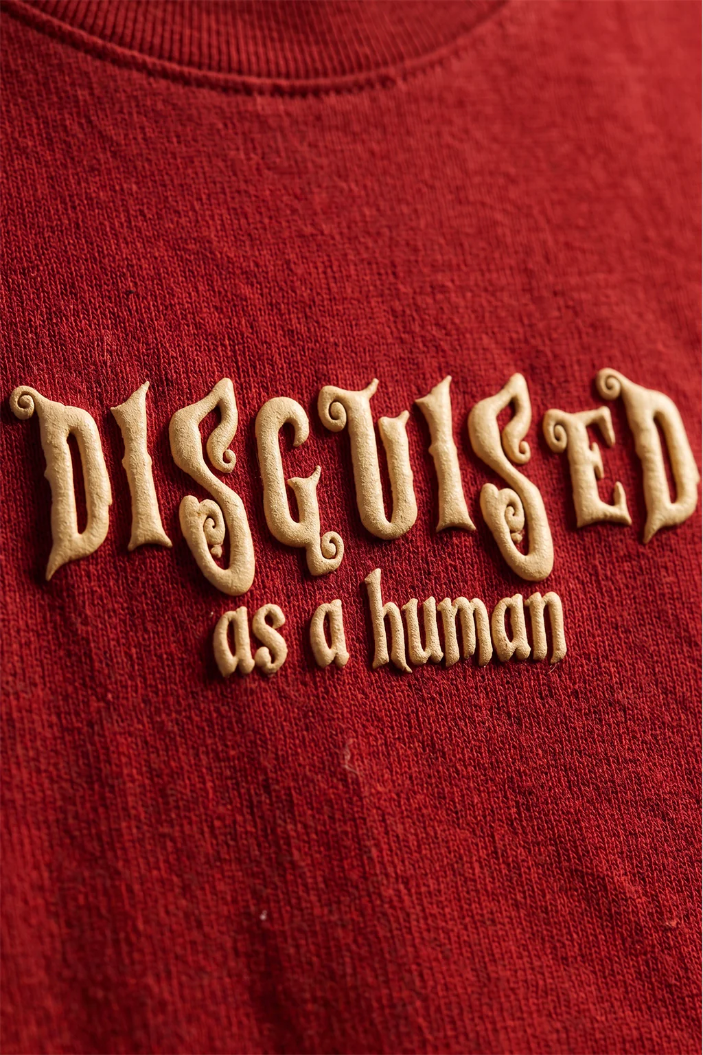 Disguised Red 3D Puff Print Exclusive T-shirt Supreme Edition - Image 4