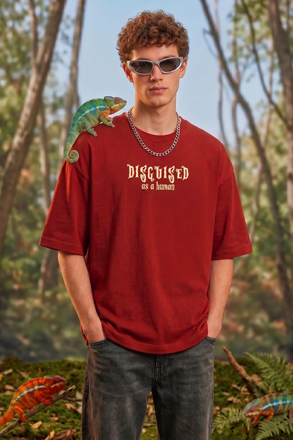 Disguised Red 3D Puff Print Exclusive T-shirt Supreme Edition - Image 6