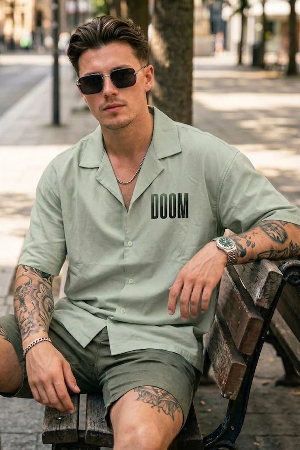 Doctor Doom Fogg Green Oversized Printed Exclusive Shirt - Image 5