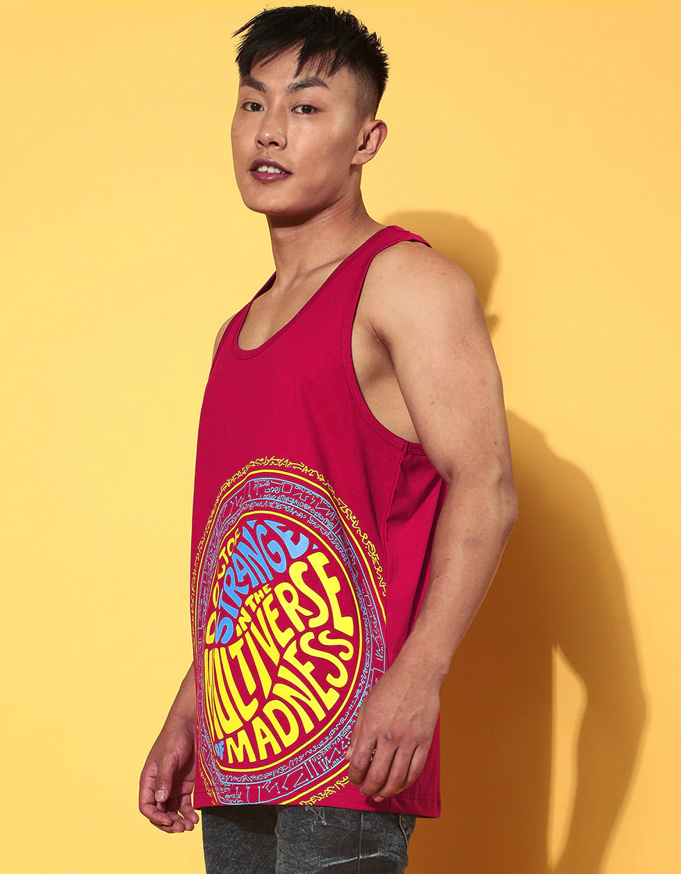 Doctor Strange Viva Magenta Printed Vest - Original Marvel Tee - Image 2
