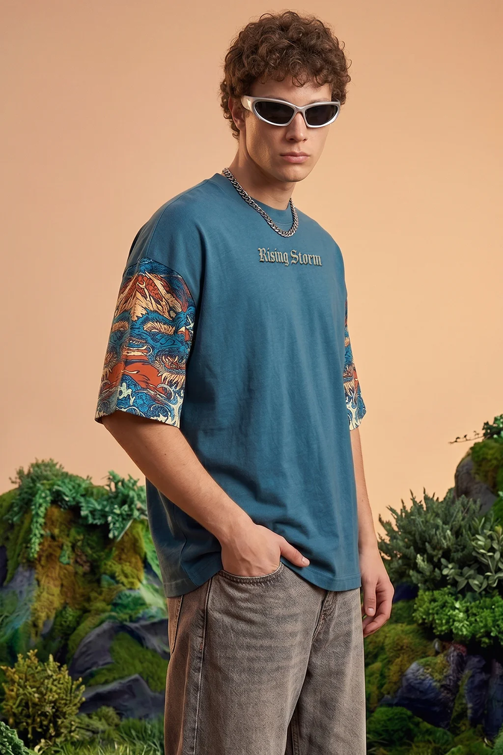 Dragon Blue 3D Puff Print Exclusive T-shirt Supreme Edition - Image 4