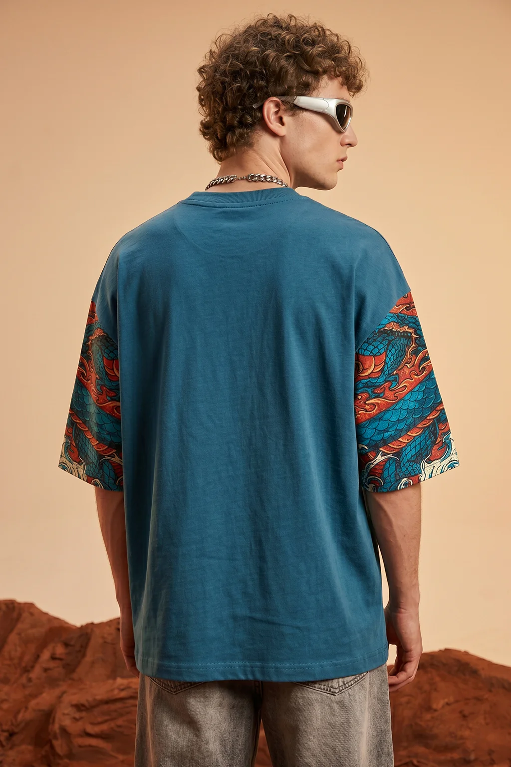 Dragon Blue 3D Puff Print Exclusive T-shirt Supreme Edition - Image 5