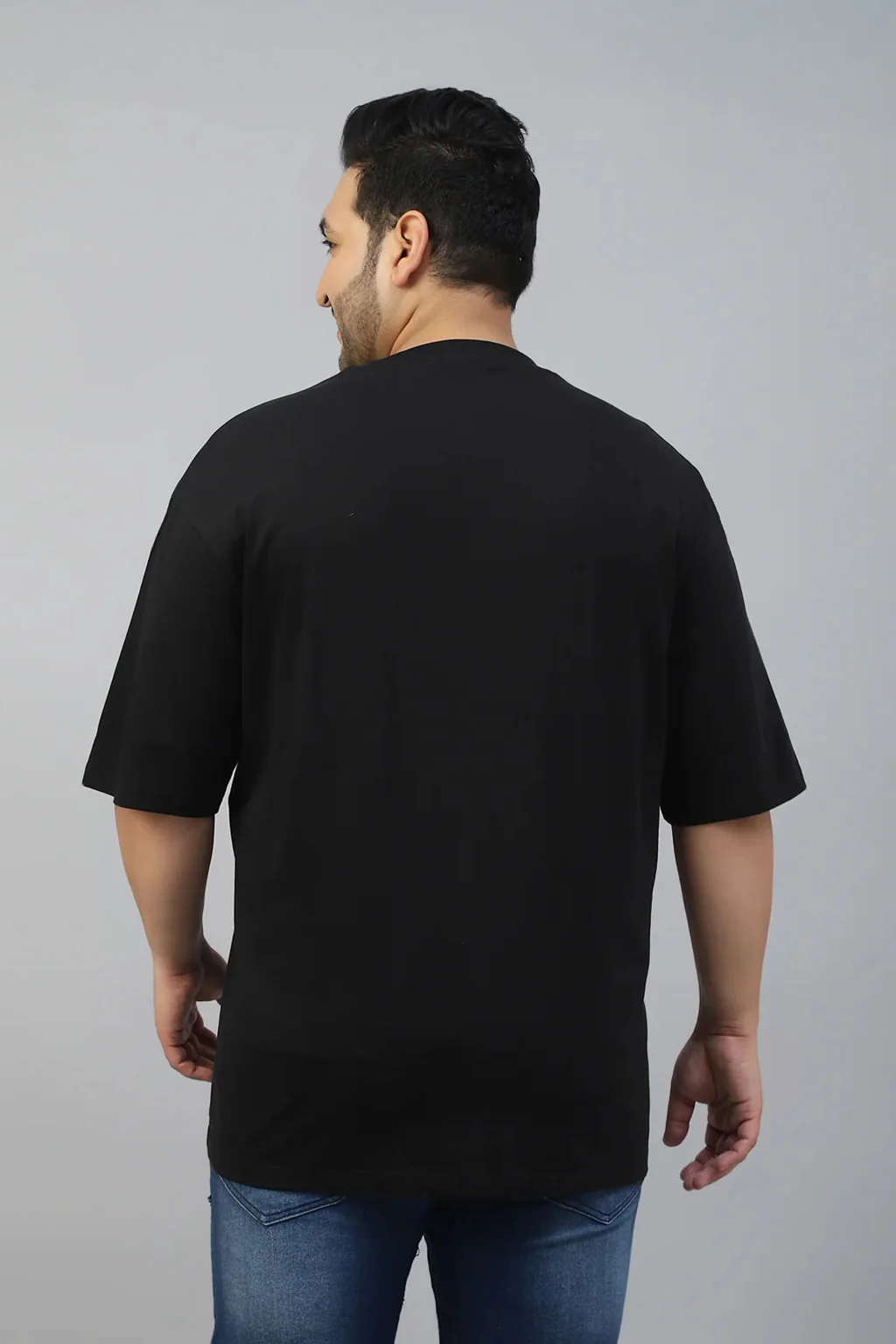 Dream Black Graphic Printed Plus Size T-shirt - Image 3