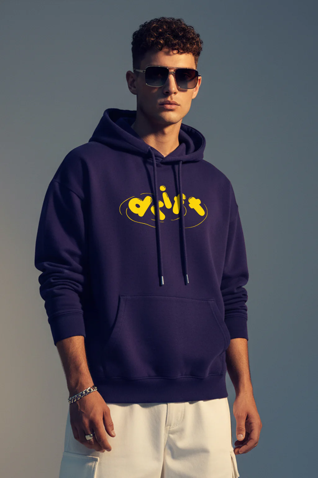 Drift Future Dusk Oversized Printed Hoodie - Image 2