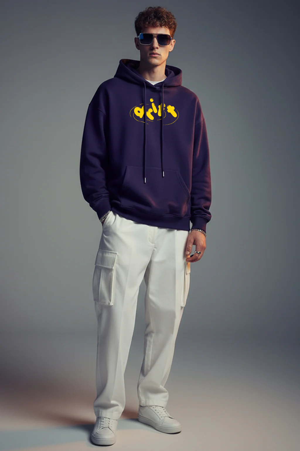 Drift Future Dusk Oversized Printed Hoodie - Image 4
