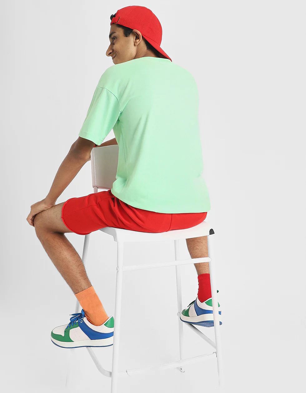 Drift Green Oversized Graphic Printed Boys T-shirt - Image 6