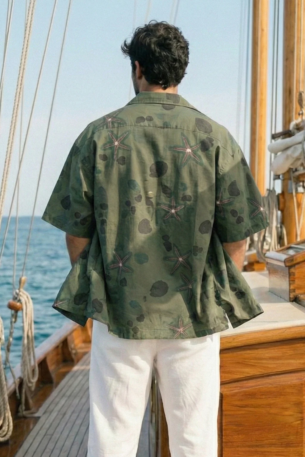 Driftwood Camo Olive All Over Print Oversized Exclusive Shirt - Image 4