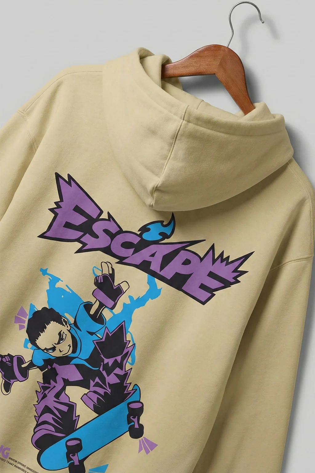 Escape Soyabean Oversized Printed Hoodie - Image 3