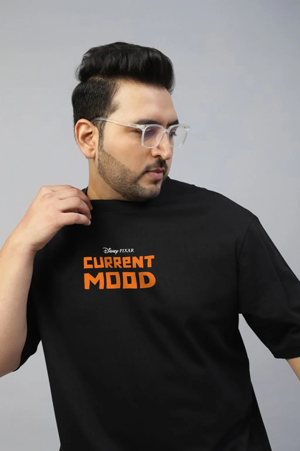 Extra Fly Black Graphic Printed Plus Size T-shirt - Image 3