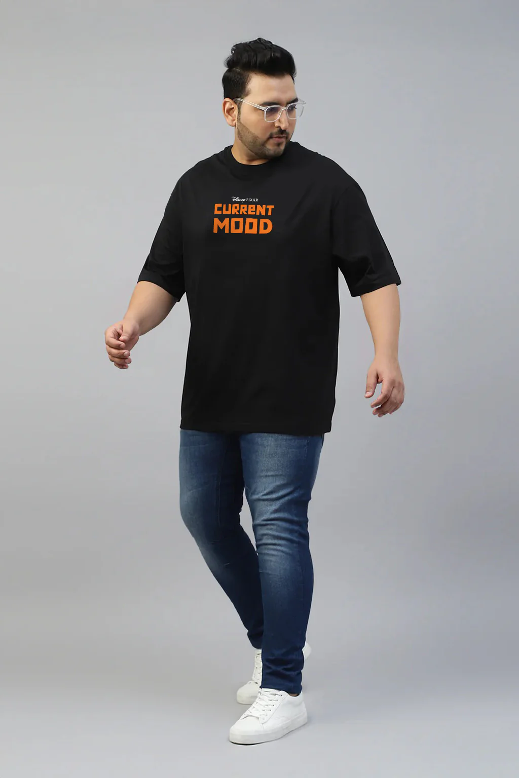 Extra Fly Black Graphic Printed Plus Size T-shirt - Image 5