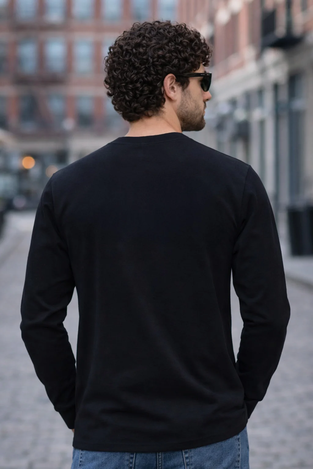 Fighter Black Full Sleeves Regular Fit Printed T-shirt - Image 3
