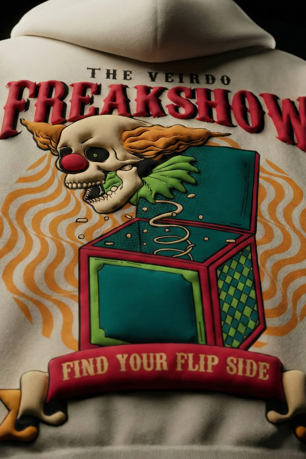 Freakshow Marshmallow Oversized Puff Printed Exclusive Hoodie - Image 6