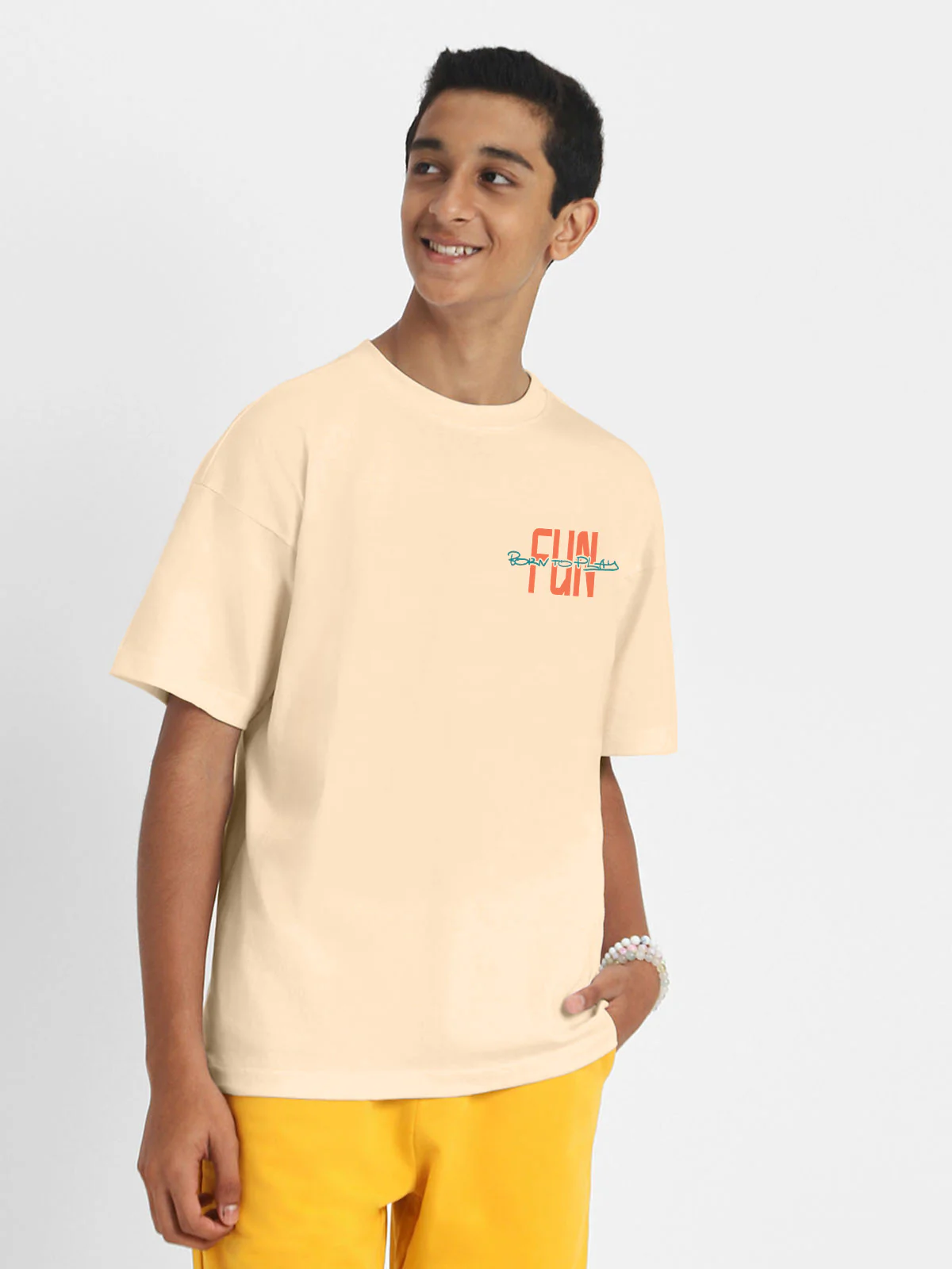 Fun Game Swanwhite Oversized Graphic Printed Boys T-shirt - Image 4