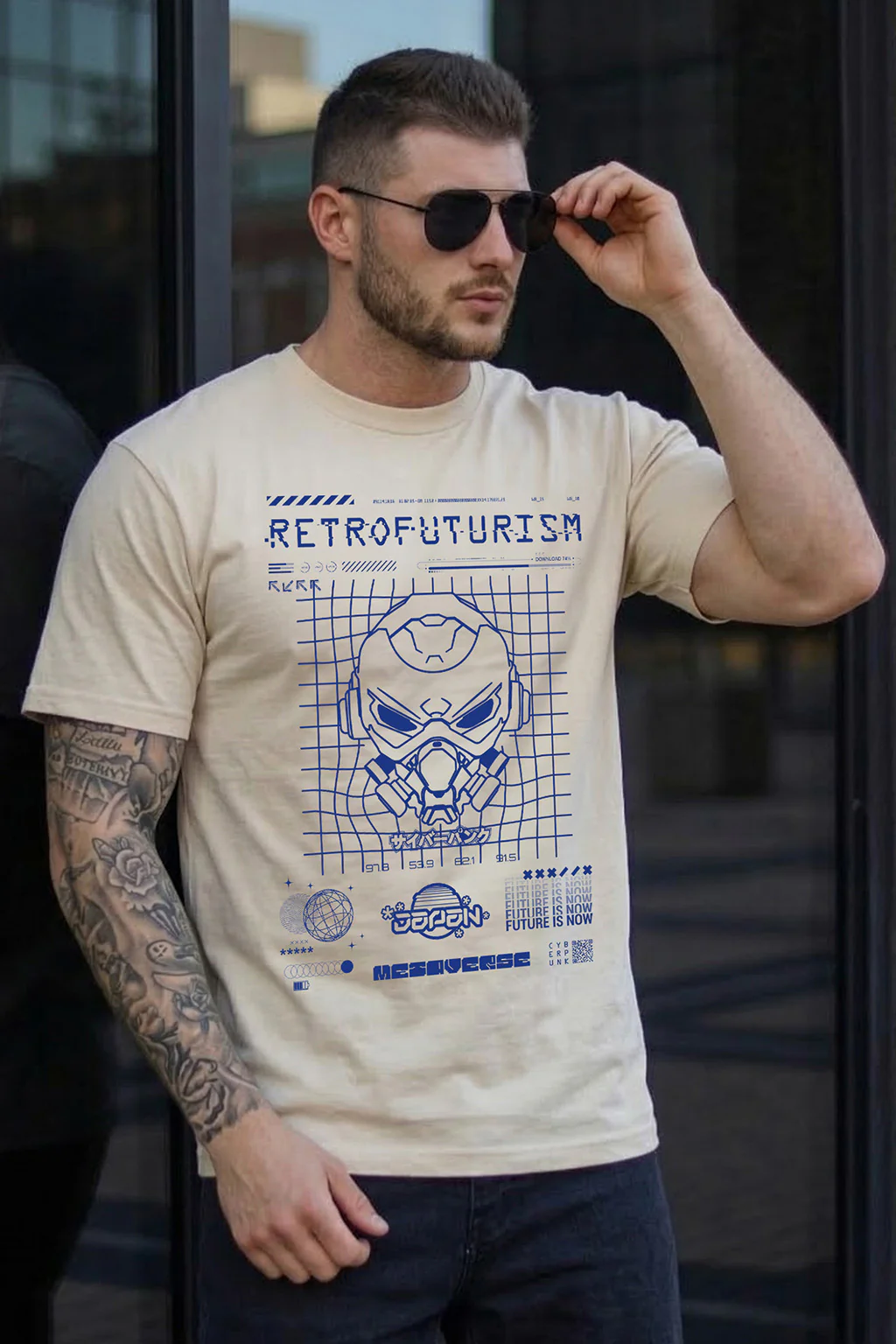 Futurism Swanwhite Regular Fit Printed T-shirt - Image 3